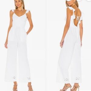 LPA Gaston White Jumpsuit